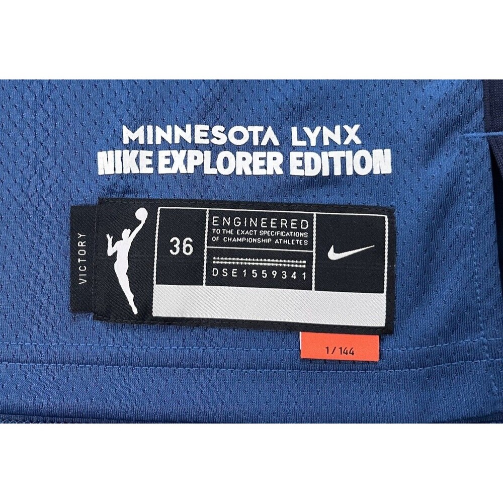 Nike Jersey Alissa Pili Minnesota Lynx 2024 WNBA Explorer Blue Women’s Sz XS NWT - Picture 3 of 9